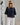 Top Femme Manches Courtes à Gros Boutons et Bas en Dentelle - MARINE