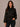 Blouse Femme Imprimée à Manches Longues - Noir