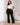 Jean Femme Grande Taille Évasé à Taille Haute avec Boutons Latéraux - Noir
