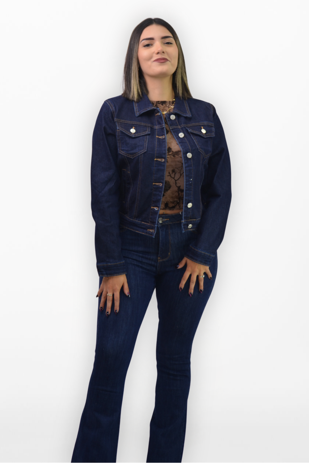 Shila Women Veste blue-brut