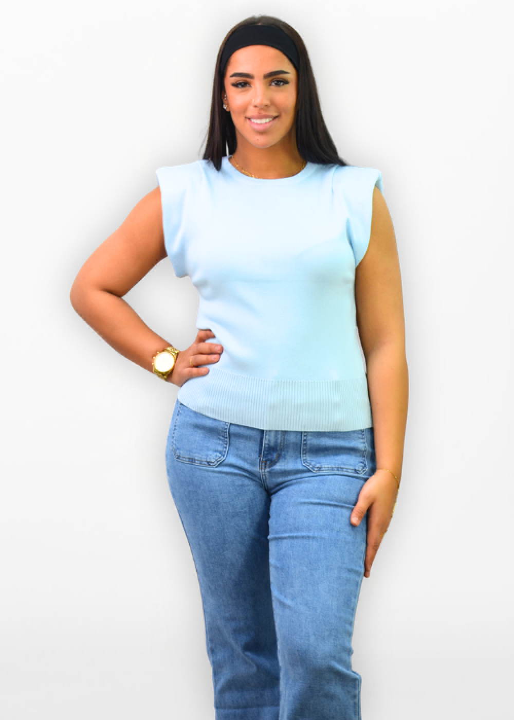 Top Lischa Femme Variations Polyvalentes blue-ciel