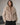 Veste Courte Femme en Fausse Fourrure à Col Oversize - Beige