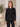 Gilet femme en maille à col chemise et boutons bijoux