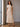 Robe Longue Femme Texturée à Boutons Dorés – Beige