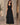 Robe longue femme sans manches à détail métallique