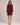 Robe Courte Femme Imprimée à Volants - Prune