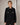 Veste Courte Femme Boutonnée à Poches Contrastées – Noir
