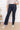 Jean Femme Grande Taille Évasé à Taille Haute avec Boutons Décoratifs - Noir