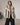 Veste Courte Femme en Fausse Fourrure à Col Oversize - Beige
