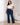 Jean Femme Grande Taille Évasé à Taille Haute avec Boutons Latéraux - B.BRUT