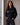 Veste Courte Femme Boutonnée à Poches Contrastées – Marine