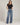 High-Waist-Jeans mit weitem Bein in verwaschener Optik – Blau