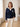 Pull femme col V à cœur et col en dentelle