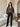 Veste courte effet suédine à double boutonnage – Choco