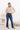 Jean Femme Taille Haute Coupe Évasée - Blue