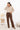 Jean Femme Taille Haute Wide Leg Coupe Évasée à Poches Plaquées - Choco