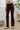 Jean Femme Taille Haute Wide Leg Coupe Évasée à Poches Plaquées - PRUNE