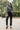 Jean Femme Taille Haute Coupe Droite 7/8 - Noir
