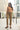 Jean Femme Taille Haute Coupe Droite 7/8 - Moka