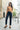 Jean Femme Taille Haute Coupe Droite 7/8 - BRUT