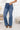 Jean wide leg femme à poches décorées – Bleu