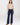 Hose mit geradem Bein und hoher Taille - Dunkelblau