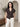 Asymmetrische Strickjacke mit Schmuckknopf – Schoko