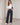 High-Waisted Wide-Leg Raw Denim Jeans mit Schnalle – Raw Blue